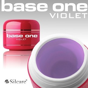 Műköröm Építő zselé Silcare Base One violet 30 gr  