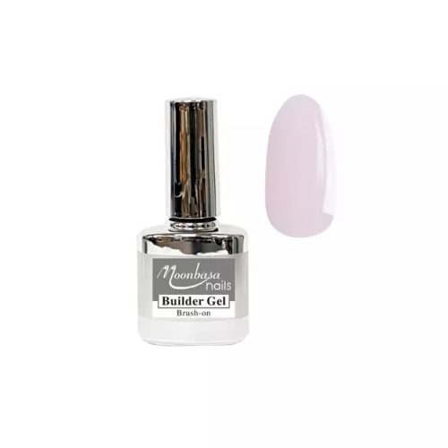 Ecsetes építő zselé 12ml 101 Milky pink