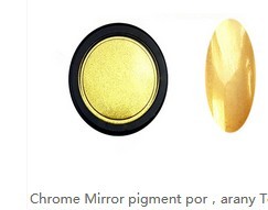 Arany Chrome Mirror por -extra finom szemcsék     003     Ó arany  szín