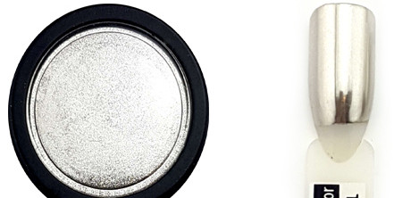 Chrome mirror pigmentpor , prémium ezüst  01