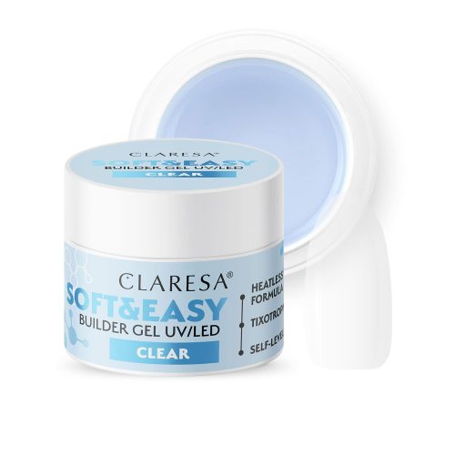 Építő zselé Claresa Soft &Easy  CLEAR színtelen  45g