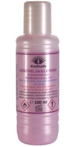 Profi   acetonmentes körömlakklemosó    - őszibarack illattal-    100 ml