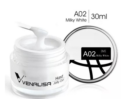 Építő zselé Venalisa Hard Jelly  A02  30 gr    Milky White 