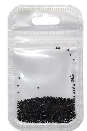  Fekete pixie strasszkő  S3     1440 db