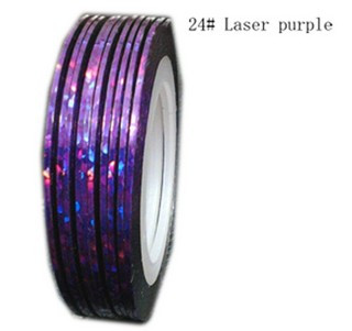   Laser   purp lila   csíkozó  matrica   1 mm