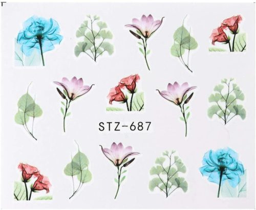 Matrica szép virágok  687