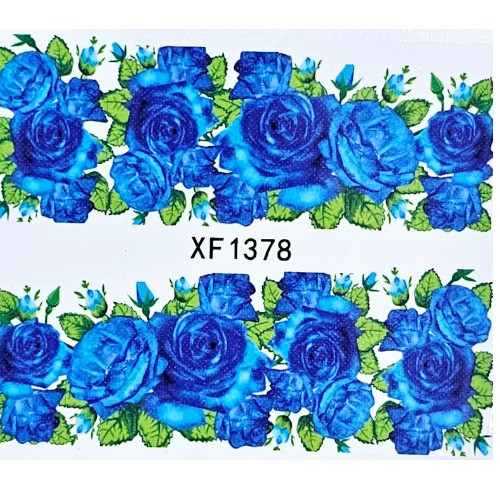 Matrica Kék rózsafejek    1378 