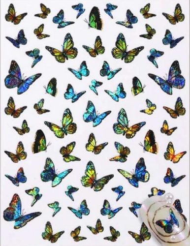  Matrica szivárvány pillangó  3706 