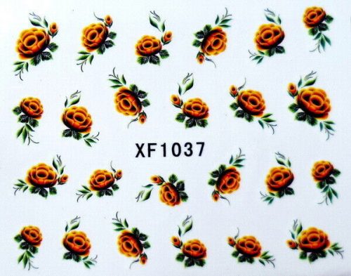 Matrica apró narancssárga virágfej 1037
