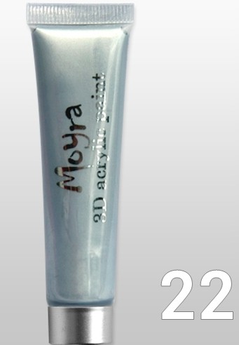  Moyra akrilfesték tubusban    ( ezüstmetál)   17 ml     022