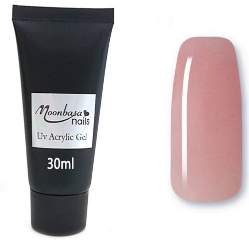  Moonbasanail jó minőségű polygél  30 gr   pink  10-es  tubus   acryl