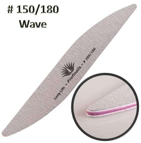 Profinails   szürke Wave    reszelő  150/180