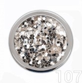 PN Pure Silver glitter 3g No.107 (ezüst árnyalat