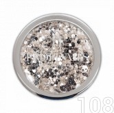 PN Pure Silver glitter 3g No.108   (ezüst árnyalat)