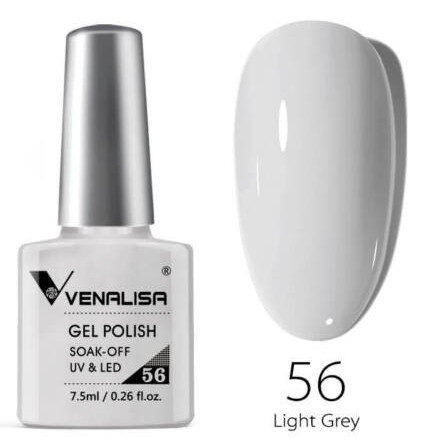  Venalisa UV/LED Gél Lakk 7,5ml   (56 világos szürke)