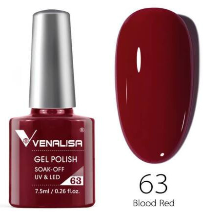  Venalisa UV/LED Gél Lakk 7,5ml   63  Blood Red 